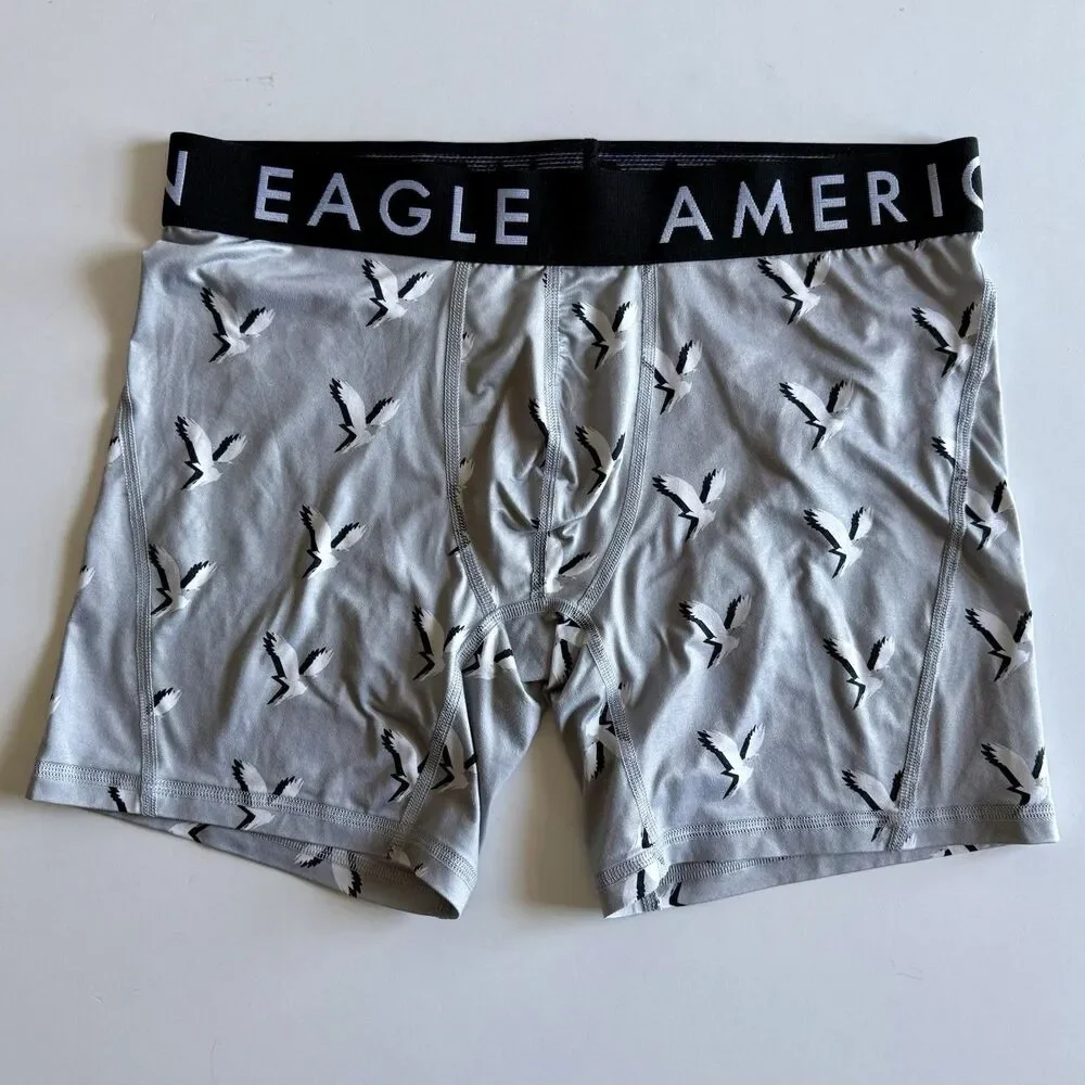 AMERICAN EAGLE OUTFITTERS Men's Size M Gray w/Eagles 6